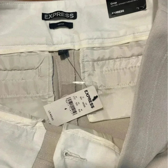 Express Editor Suit Career Work Trouser Pants Beige NWT size 4 - Picture 3 of 4